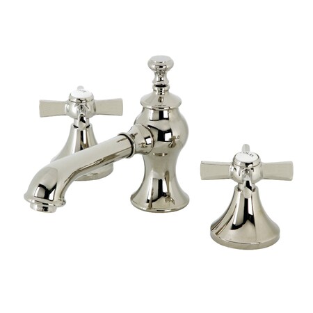 Kingston Brass KC7066ZX 8" Widespread Bathroom Faucet, Polished Nickel KC7066ZX